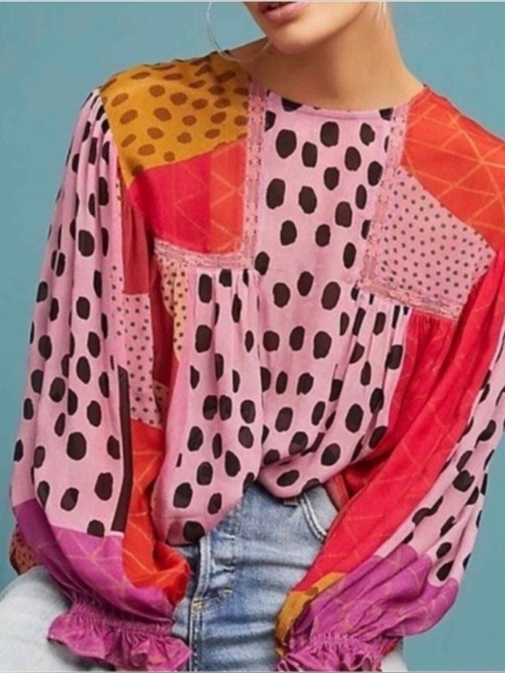 Blank London Miranda Peasant Blouse